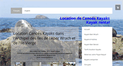 Desktop Screenshot of kayak-finistere.com