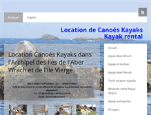 Tablet Screenshot of kayak-finistere.com